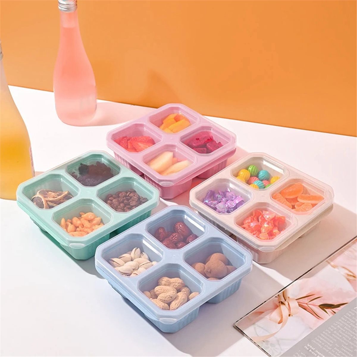 【OFERTA DO DIA】~@ Pacote com 4 - Food Snacks To Buy avaliação e preço